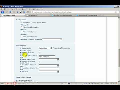 DotNetNuke Tutorial, PackFlash Publishing module review 3/3 - Video #63