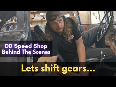 Shifter install on at 57 Chevy Belair...is it straight?- DDSS Behind the Scenes