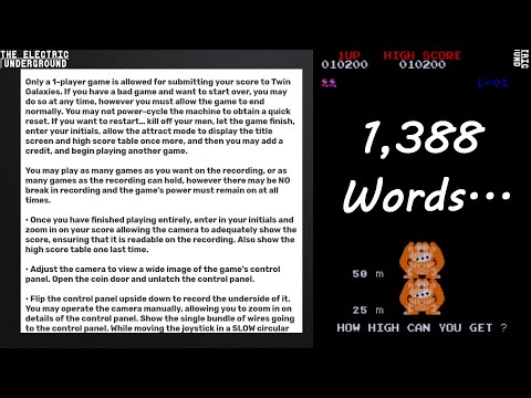 A Dramatic Reading of Twin Galaxies' Absurd Donkey Kong Score Submission Rule-Set