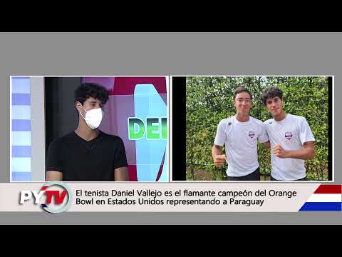 Entrevista al tenista paraguayo Daniel vallejo