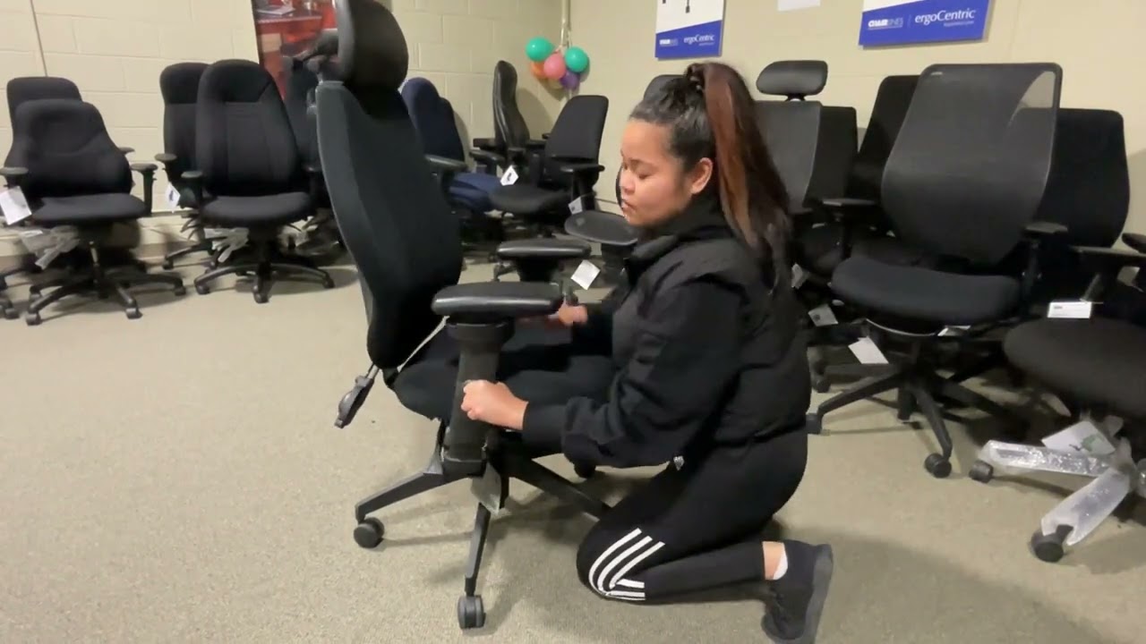 ergoCentric Aircentric MT, TCL360 arms mechanism and arm adjustment