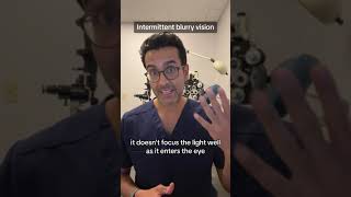 Two symptoms of dry eyes