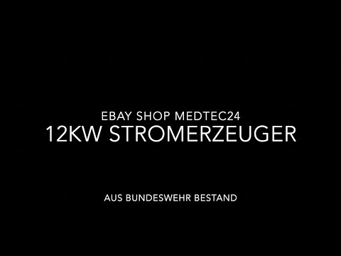 12KW DIESEL PÖL GEKO BUNDESWEHR STROMAGGREGAT STROMERZEUGER 230/400V 15KVA BUND