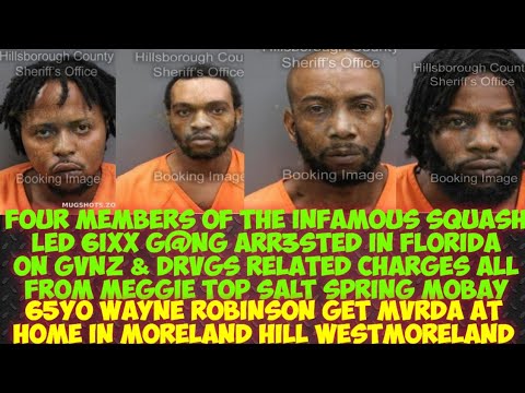 Gary Scott,Shamarry Scott,Joseph Sterling & Donari Ennis All Members Of The 6ixx G@NG Charge Florida