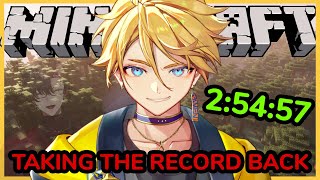 TAKING BACK MY MINECRAFT RECORD FROM ZALI...【NIJISANJI EN | Yu Q. Wilson】