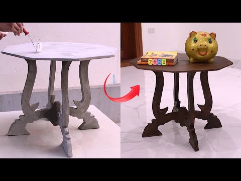 Awesome Design Idea - How To Make A Coffee Table With Cement And Sand - Cement Craft Ideas