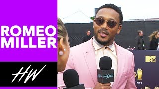 ROMEO MILLER Talks Riverdale Love Triangles, Famous in Love and Fashion at the MTV Movie Awards! video