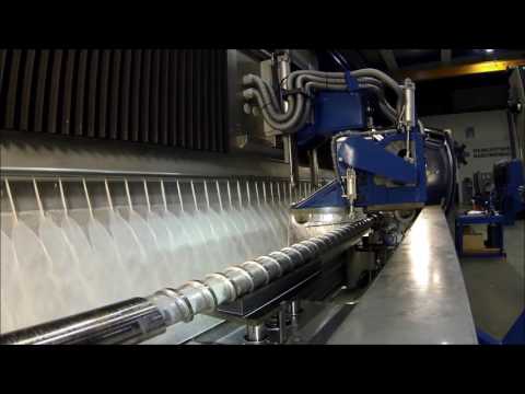 Weingärtner finish screw polishing & grinding machine for the plastic industry