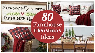 80 Gorgeous Farmhouse Christmas Decorating Ideas!