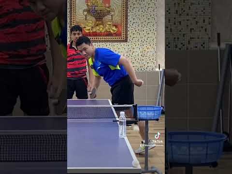 The Forehand Pendulum serve is long and curved, overcoming obstacles easily