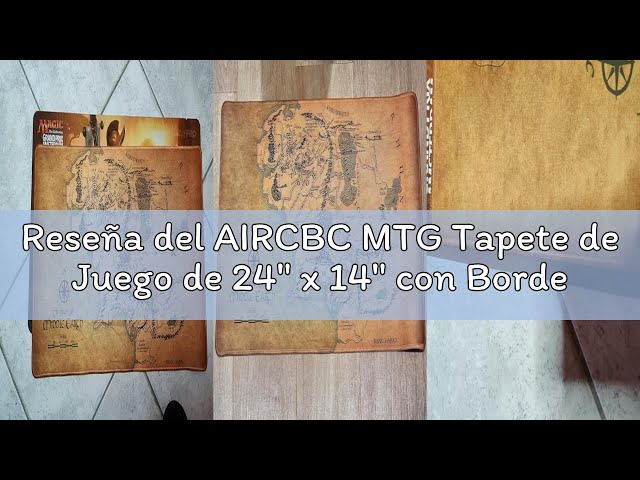 Vídeo relacionado con AIRCBC MTG Tapete de Juego de 24" x 14" con Bordes cosidos y Superficie de Goma Suave para Juegos de Cartas, tapete de Juego Antideslizante con Bolsa de Almacenamiento Gratuita