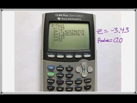 Math 209 : 9.4 #3 (Statistics Tutorial : Hypothesis Testing For The Mean, Z-Test)