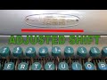 Voss Vintage Typewriter Shift Motion Balance Height Adjusted Upper Lower Case Character Letters
