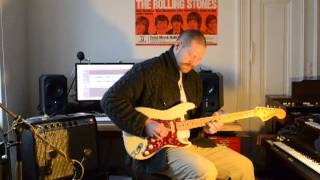 Stefano Ronchi playing a 1969 Fender Stratocaster with Dahlem Pick Ups