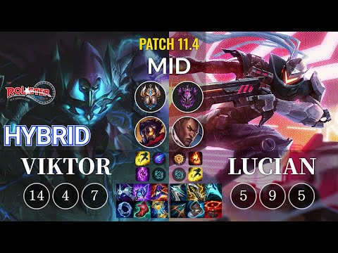 KT HyBriD Viktor vs Lucian Mid - KR Patch 11.4