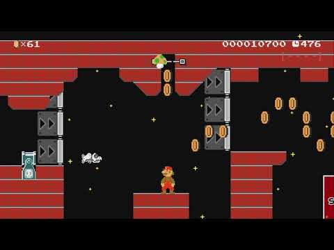 星空のフィッシュボーン砲台飛行船 by taka - Super Mario Maker 2 - No Commentary 1bu