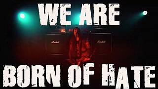 Music video thumbnail preview for SUICIDAL ANGELS - Born of Hate (OFFICIAL LYRIC VIDEO) by Angels of Suicide