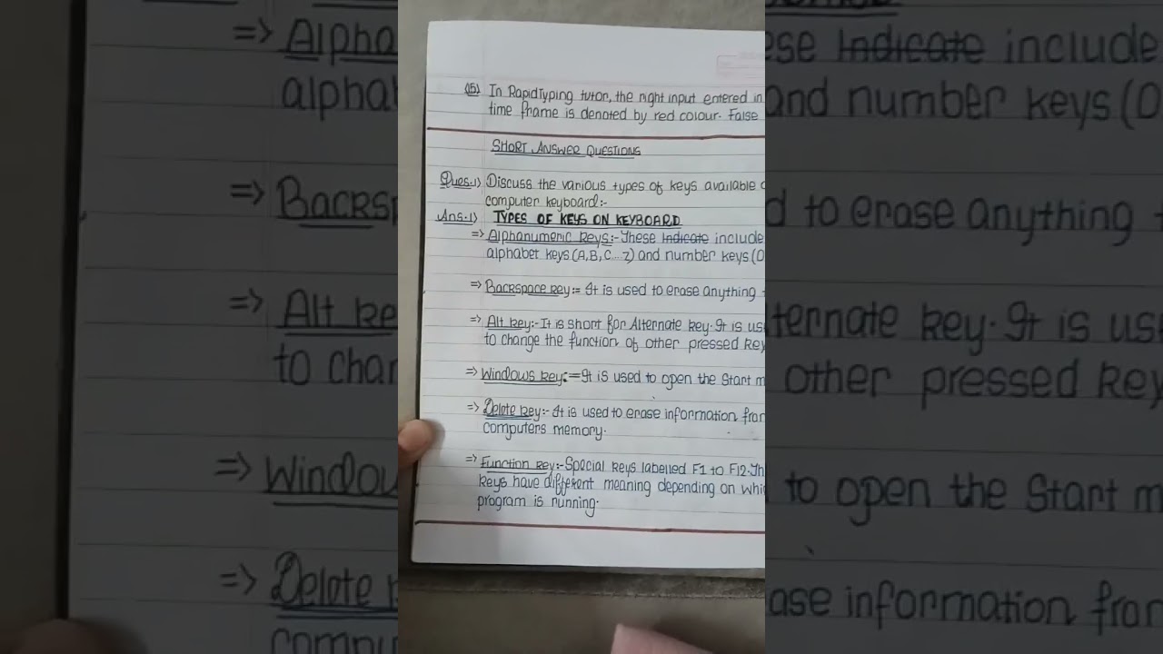 Class 9 Information Technology code 402 chapter 2 NCERT Exercises #studywithcraft