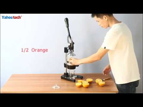 Hand press manual fruit juicer