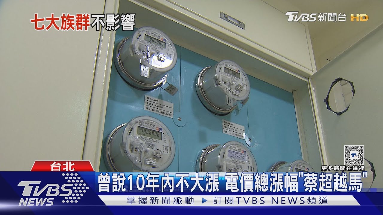 曾說10年內不大漲 電價總漲幅「蔡超越馬」