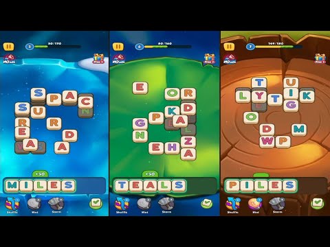 Words Mahjong (by Appsulove) - free word game for Android and iOS - gameplay.