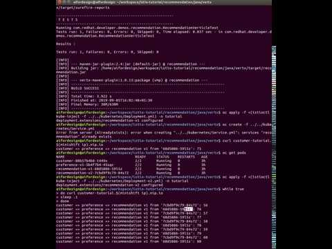 Istio Service Mesh Demo: with Istio-tutorial