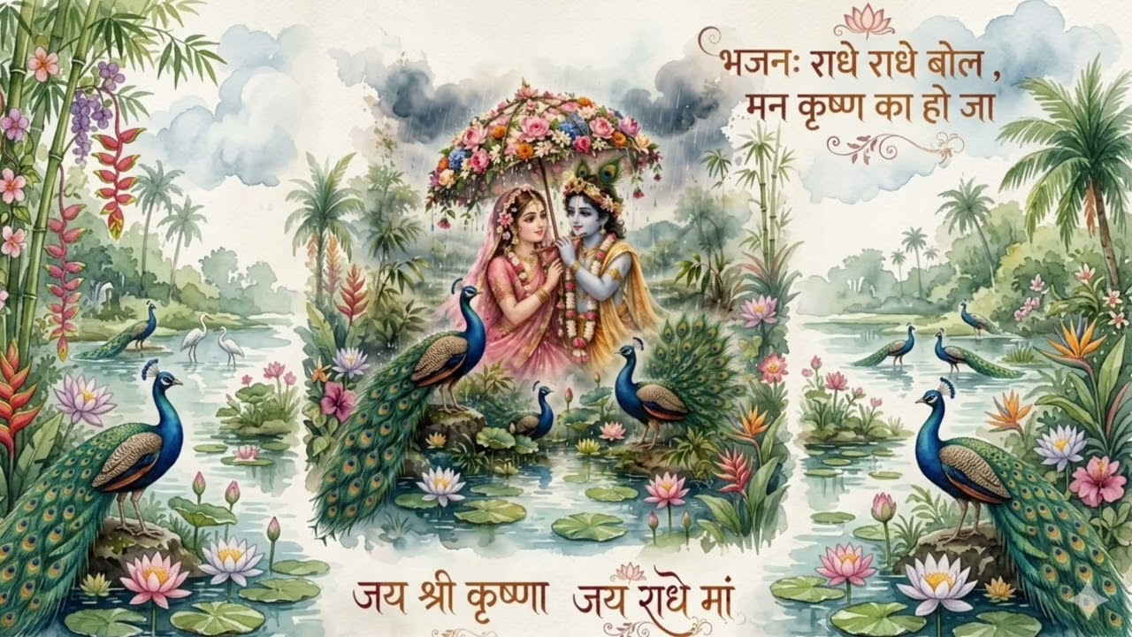 राधे राधे बोल, मन कृष्ण का हो जा 🦚🙏 | Radha Krishna Bhajan | मधुर भक्ति भजन 2026