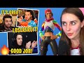 STREAMERS REACT TO MY FORTNITE LOSERFRUIT SKIN!