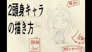 続き)2頭身キャラの描き方※一般公開