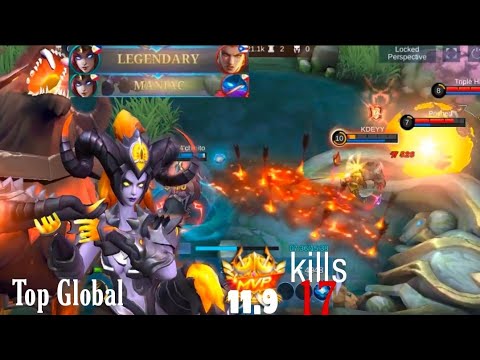 Top Global Irithel Best Build 17kill Critical Damage 100% #mlbb  #maniac #autowinstreak