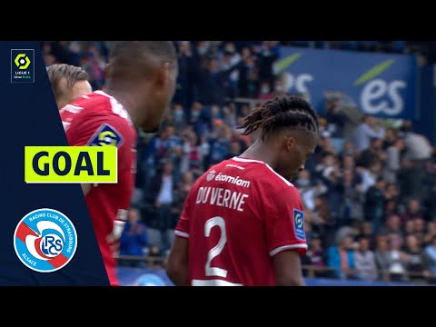Goal Jean-Kévin DUVERNE (42' csc - RCSA) RC STRASBOURG ALSACE - STADE BRESTOIS 29 (3-1) 21/22