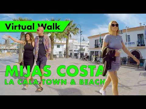 Mijas La Cala 🇪🇸 walking tour - Feb 2022 - Beach to town, Costa del Sol immersive virtual walk