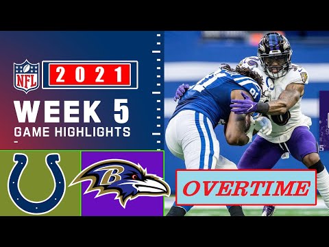 Baltimore Ravens vs Indianapolis Colts Highlights OT Quarter | Week 5 | NFL Season 2021-22