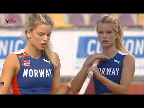 Embla Matilde NJERVE RISING Pole Vault star! 💫| European Athletics U18 Championships 2024