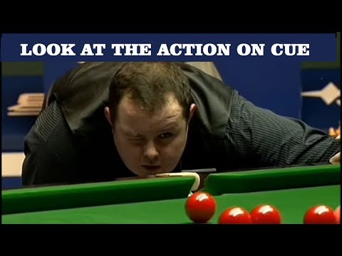 LOOK AT THE ACTION ON CUE BALL S. LEE SNOOKER CB