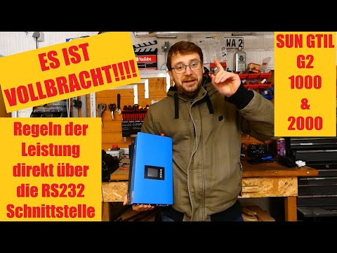 Control your SUN GTIL inverter directly via the RS232 interface! It's done!