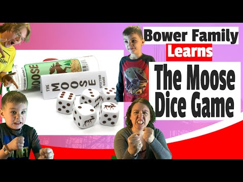 Bower Family Learns Moose Dice *AKA The moose Spotting Game*