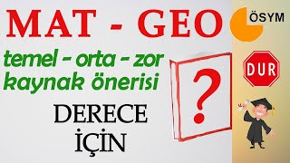 DERECE YAPTIRAN KAYNAKLAR! YKS İÇİN EN İYİ TYT-AYT  MAT-GEO KAYNAĞI? O