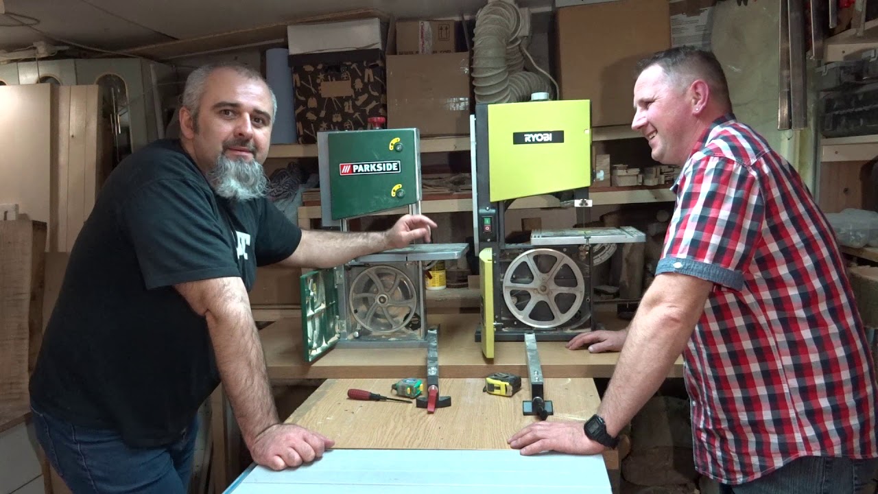 Pilarka taśmowa Parkside czy Ryobi - takie same czy jednak inne  Materiał w całości bez cięcia