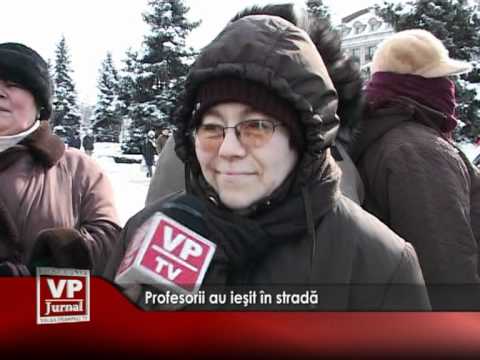 Profesorii au ieşit în stradă