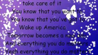 Wake up America - Miley Cyrus With Lyrics on Screen