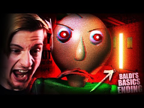 ESCAPING BALDI'S SCHOOL FOR GOOD. || Baldi's Basics (ENDING + SECRET!?)