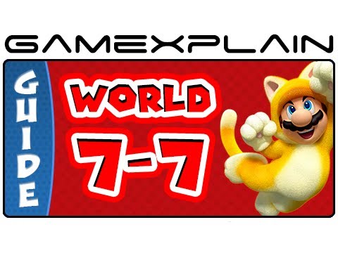 Super Mario 3D World - World 7-7 Green Stars & Stamp Locations Guide & Walkthrough