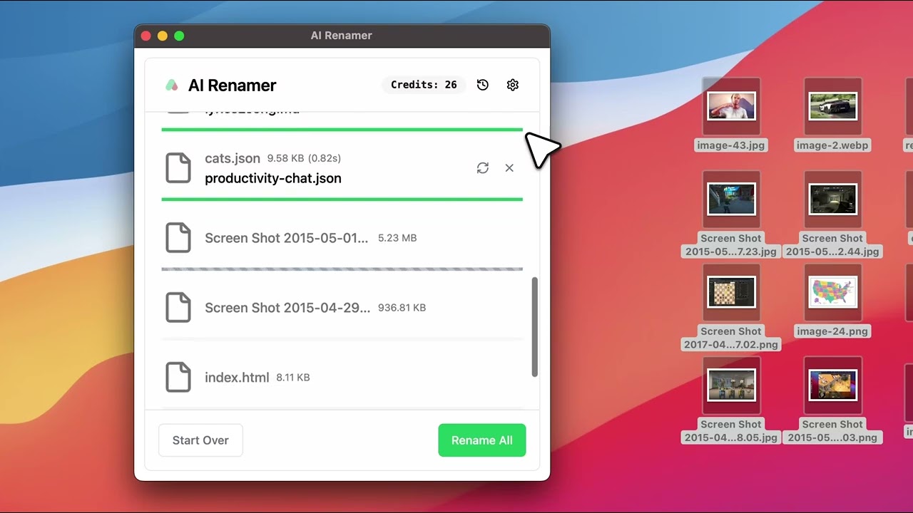 AI Renamer: Rename your files with AI