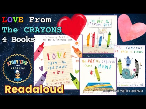 Love from the Crayons ❤️ | Valentine Readaloud  1+3 The Crayons  Collection | Storytime with Lorenzo