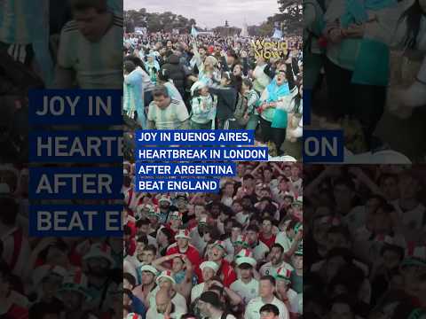 Joy in Buenos Aires, heartbreak in London after Argentina beat England