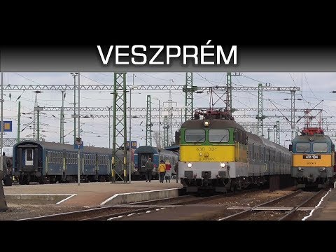 Vonatok Veszprém állomáson / Trains in Veszprém