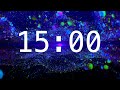 15 Minute Countdown Timer With Alarm Abstract Spheres Calming Music Classroom Timers