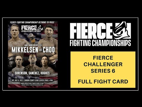 FULL FIGHT CARD | FIERCE CHALLENGER SERIES 6