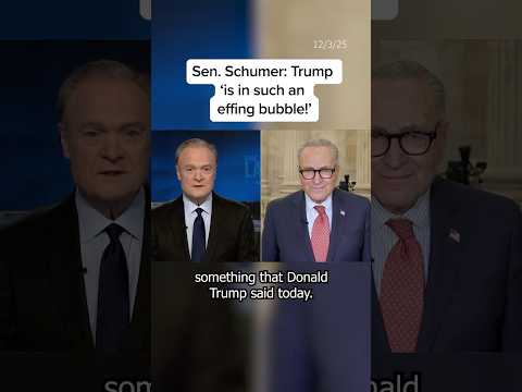 Sen. Schumer: Trump 'is in such an effing bubble!'